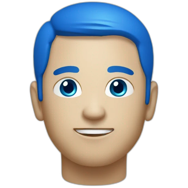 web disign blue emoji