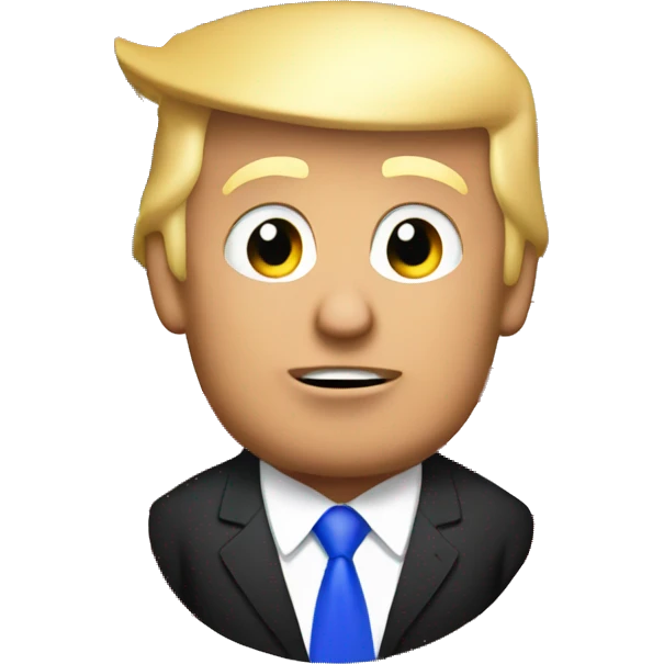 Donald trump speaking with , a massive US flag emoji