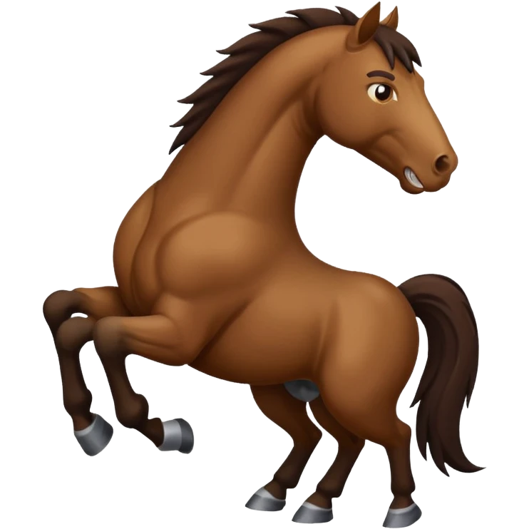 Angry horse  emoji
