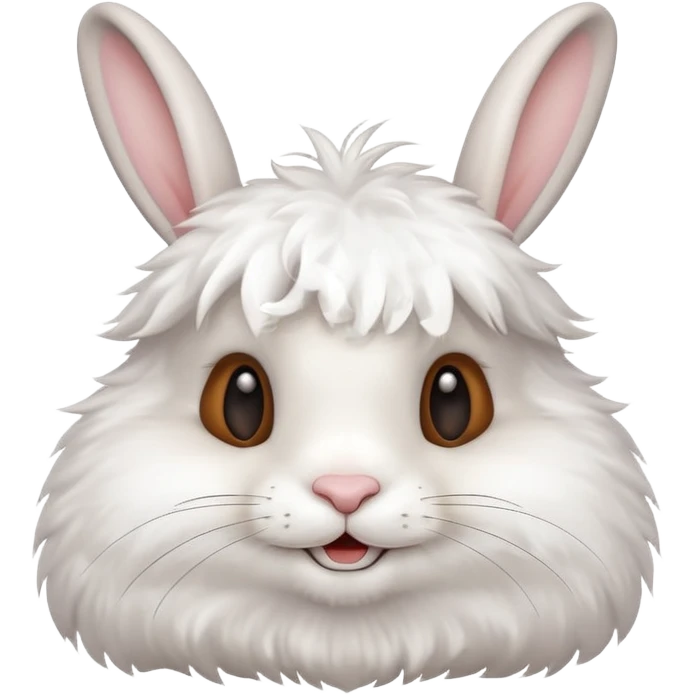 cute smiling friendly rabbit emoji