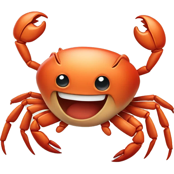 crab showing a thumbs up emoji