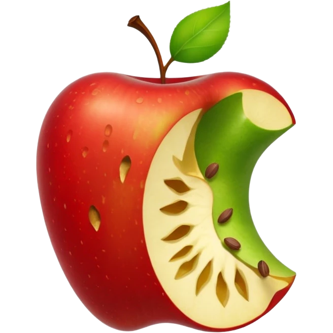 Apple core emoji