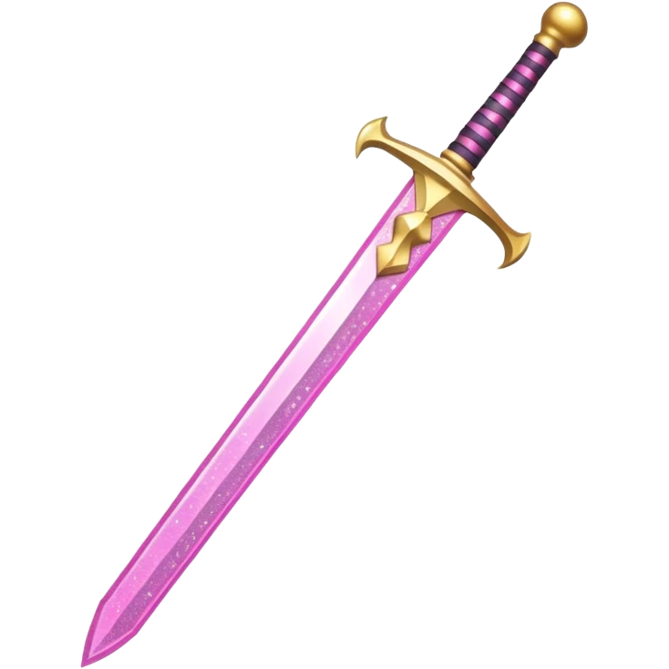Glitter Sword Pink emoji