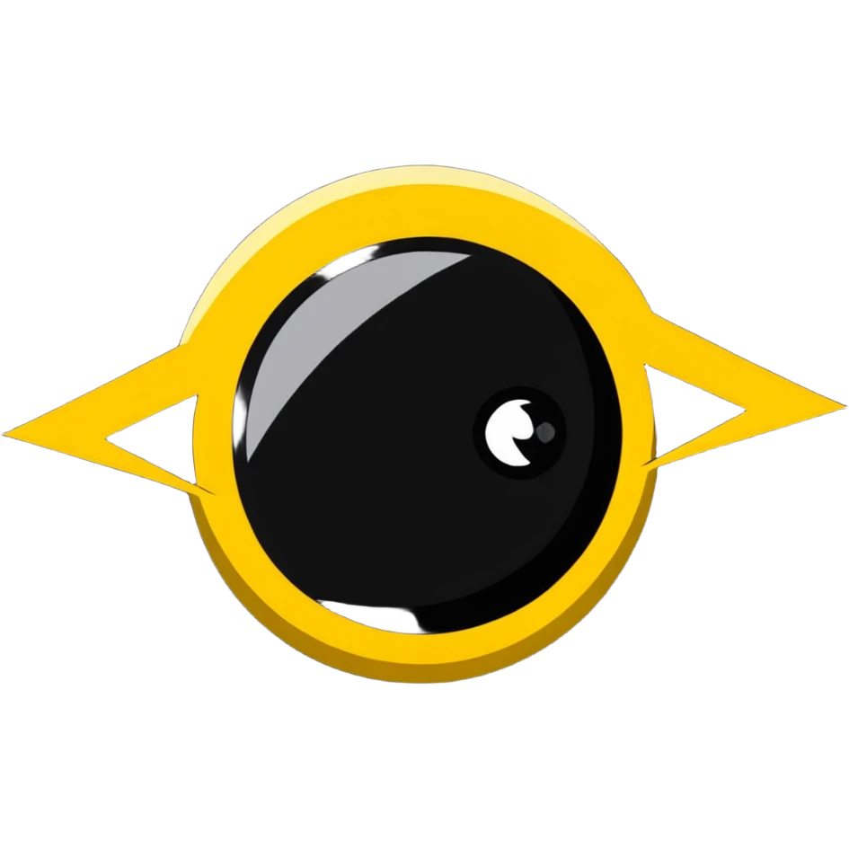 Illuminated eye of providence with beams of light emoji