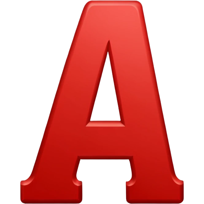 Red Letter A emoji