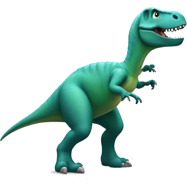 dinosaur combing emoji