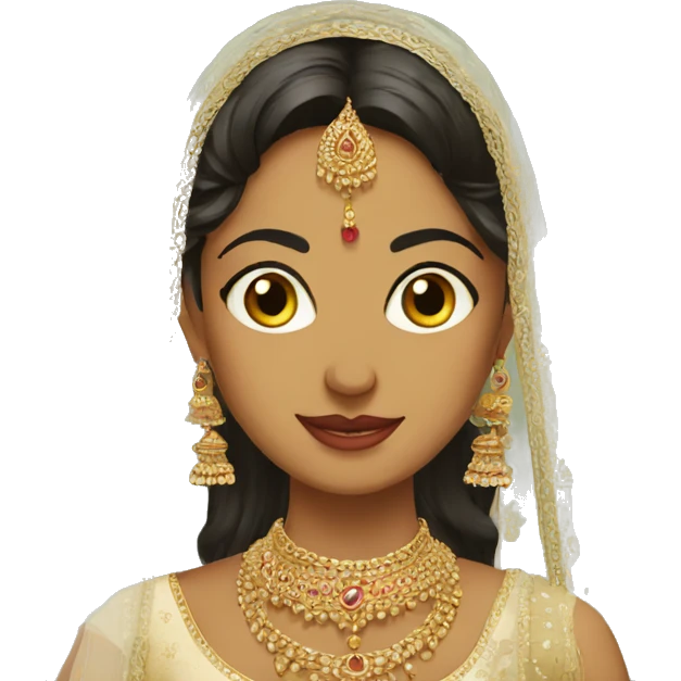 India fair bride  emoji