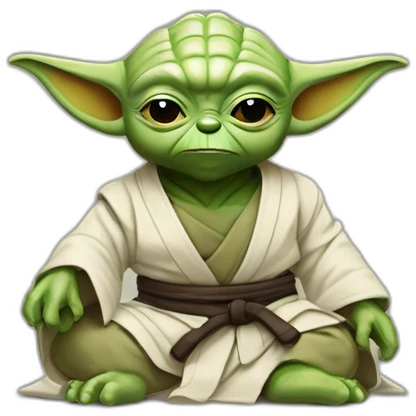 Yoda star Wars jiu-jitsu  emoji