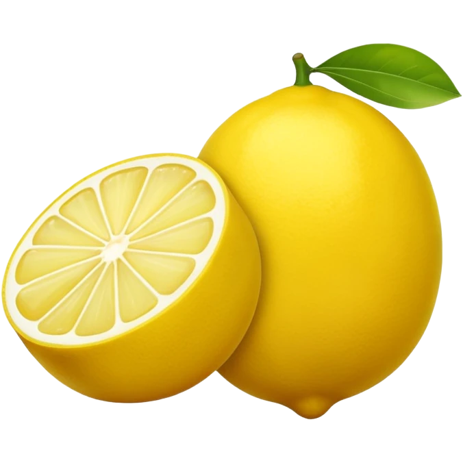 Lemon Cut Fruit emoji