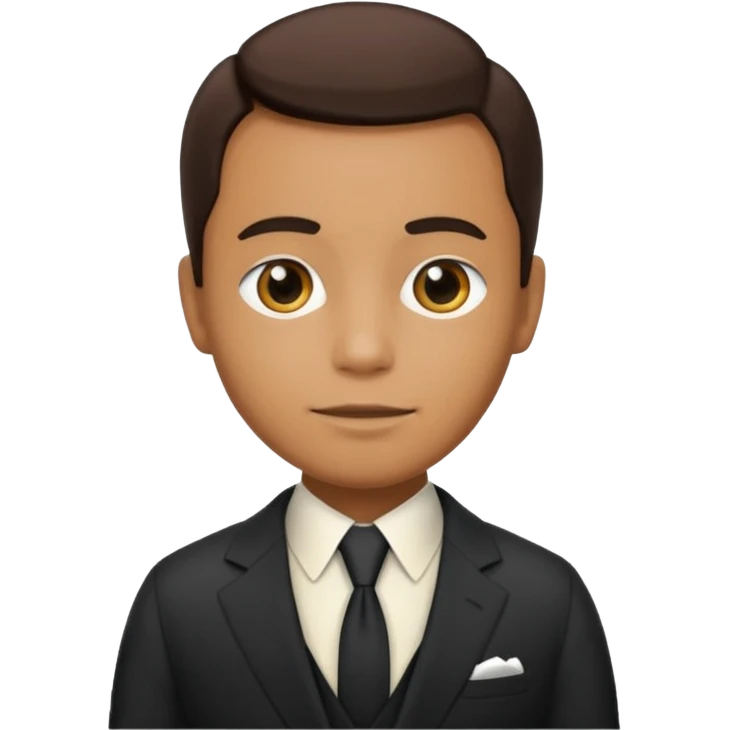 Человек в костюме с надписью Oscar emoji