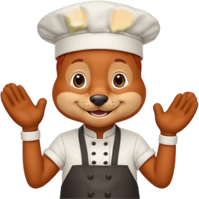 chef red dog emoji