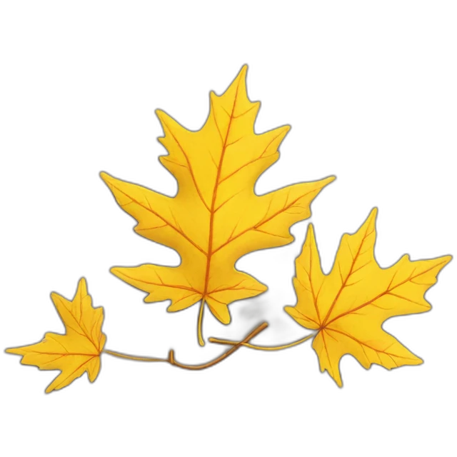 maple leaf autumn yellow emoji