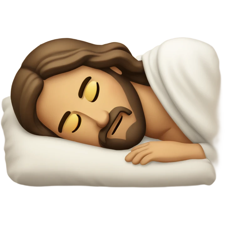 Jesus Christ napping emoji