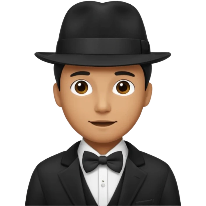 Bow Ties, Coats, and hat, man emoji