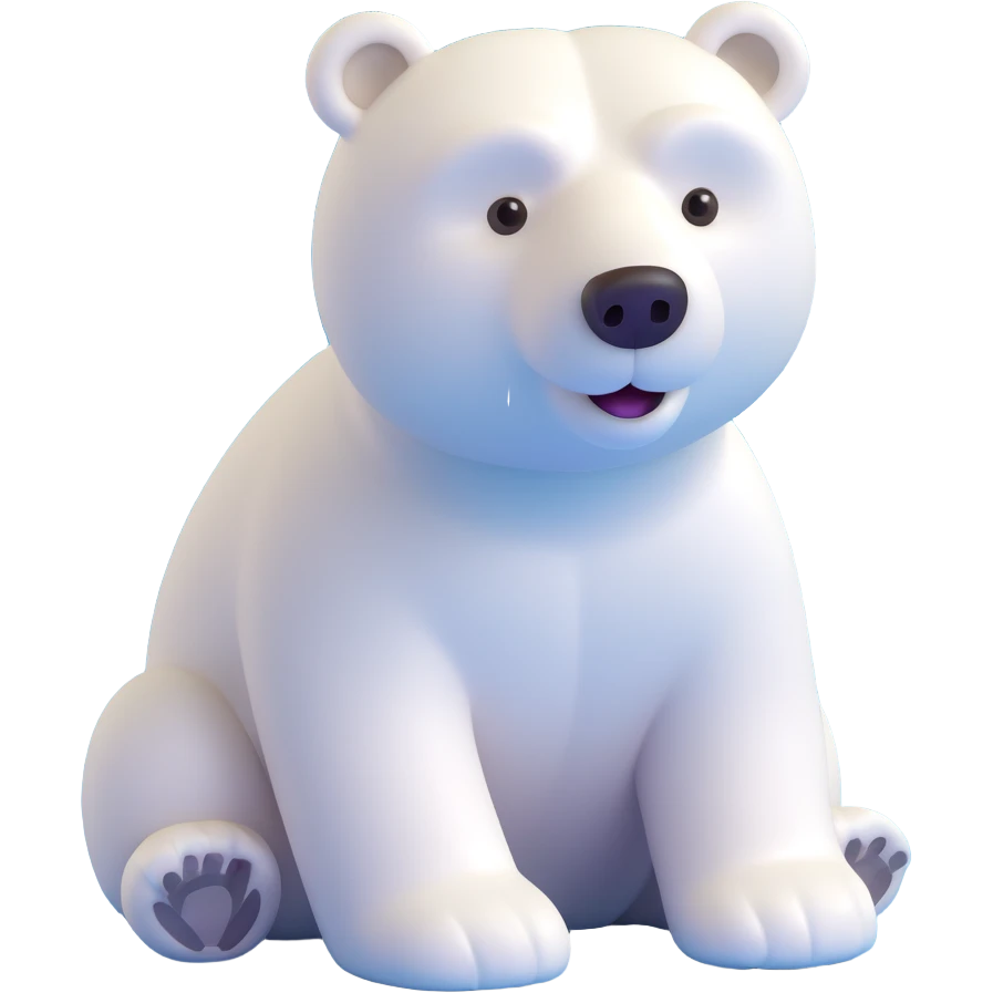 Polar bear emoji