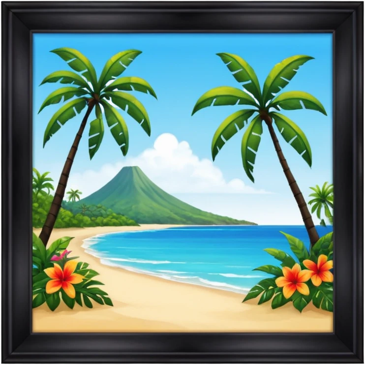 thumbnail picture mac os, painting on wall, tropics emoji
