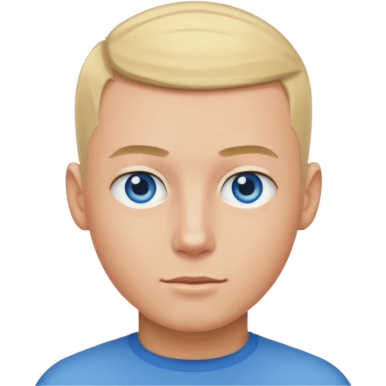 A guy with a blonde buzz cut emoji