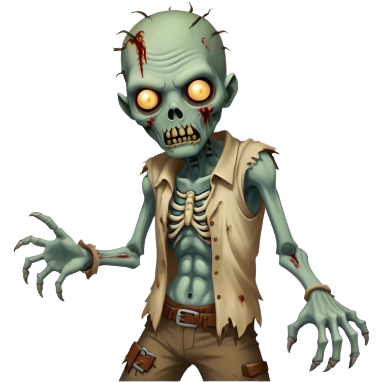 Cinematic Realistic WoW undead friendly zombie Portrait, captured in a fierce, battle-ready stance, muscles taut beneath his tattered, earth-toned attire. His decayed, pallid skin and glowing eyes are rendered with intense lifelike detail and dynamic lighting, high shine, embodying the raw, relentless fury of an undead friendly zombie in the heat of combat. emoji