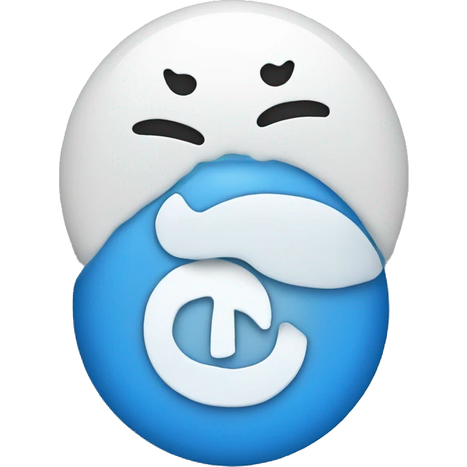 blue circle having a white tick inside it  emoji