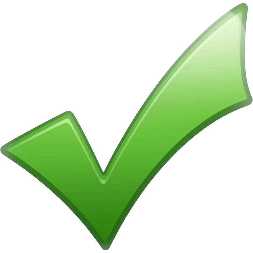 Галочка проверено emoji