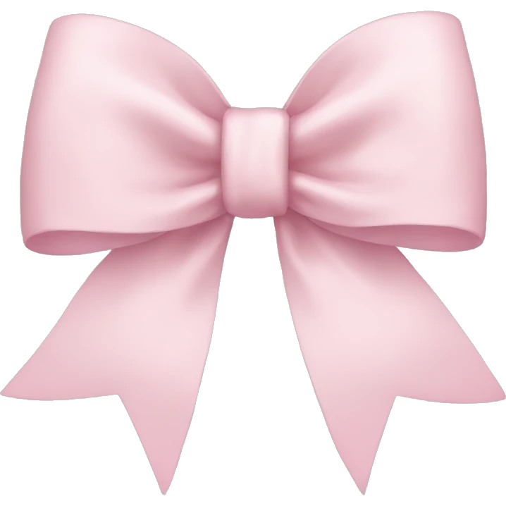 light pink bow emoji