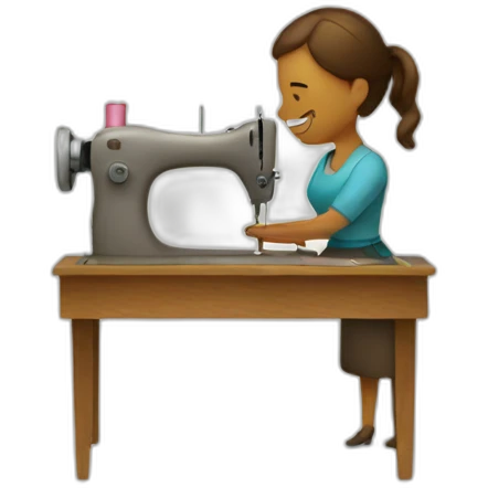 Sewing woman emoji