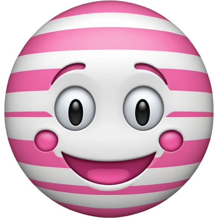 Pink and white striped emoji  emoji