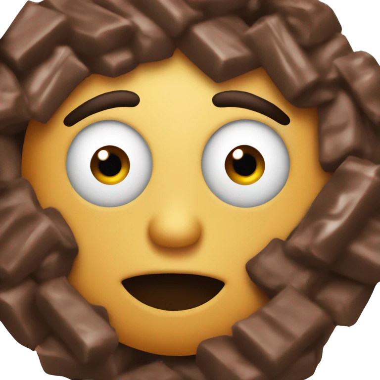 Chocolate garbage emoji