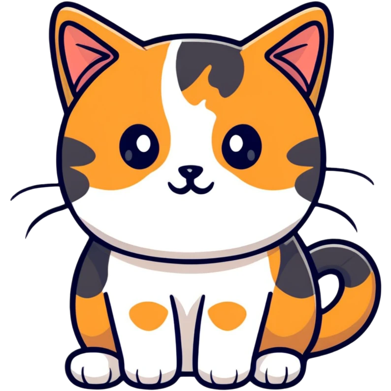 Calico cat emoji