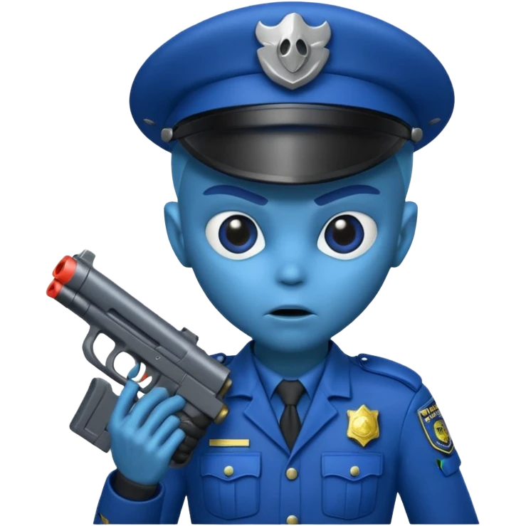 Alien police  emoji