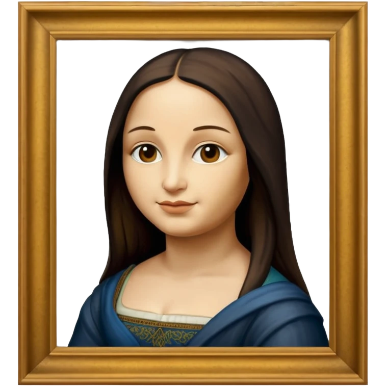 Monnalisa paint of Louvre giocanda frame more similar to a famousnpaint in Paris Louvre  emoji