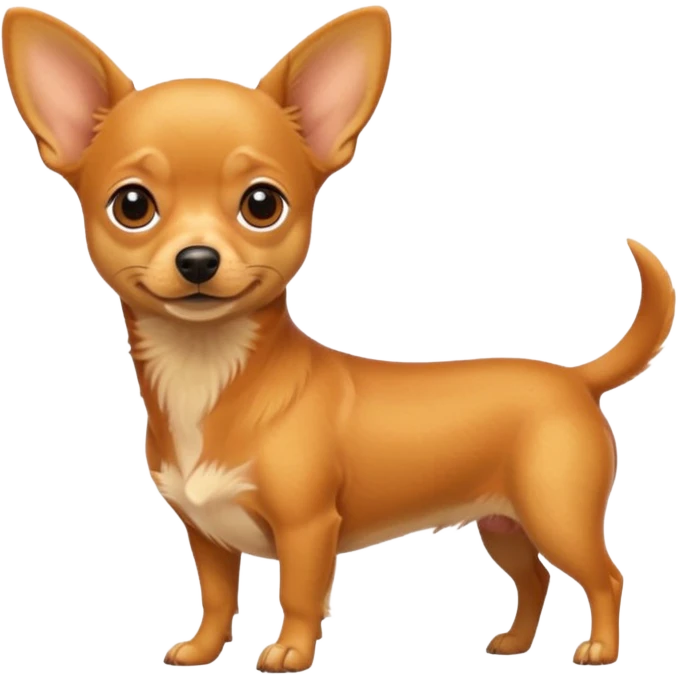 Make a yellow and orange color Chuiwawa mix and dachshund emoji