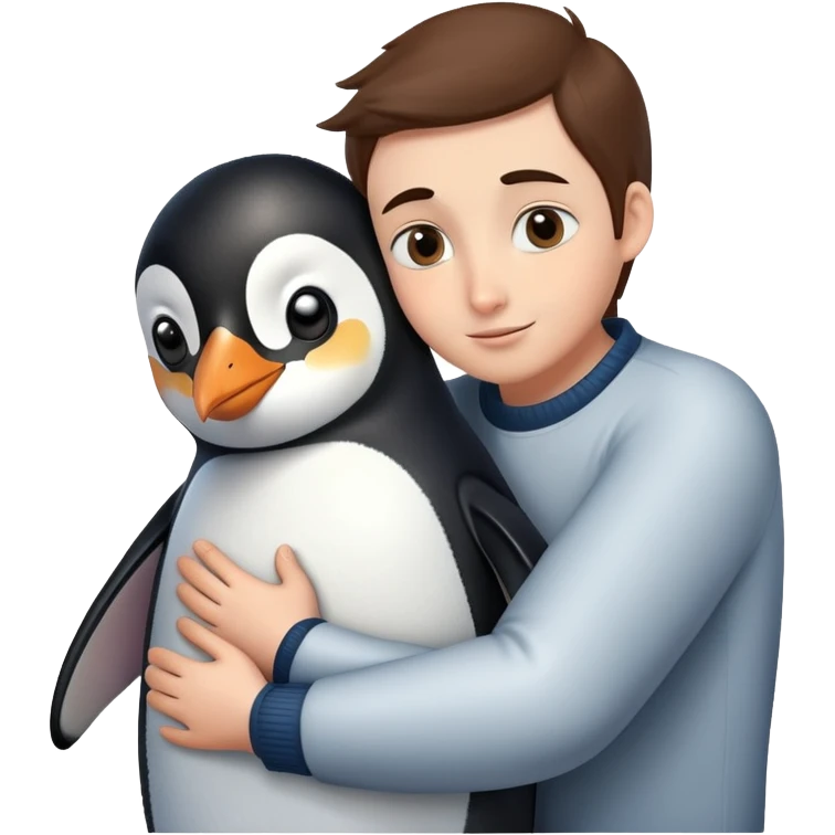 Penguin hugging me  emoji
