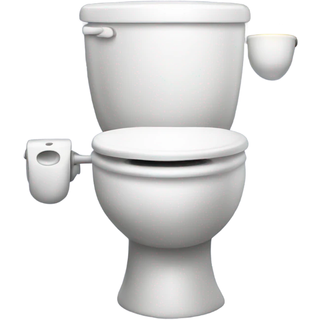 Toilet with headlights emoji