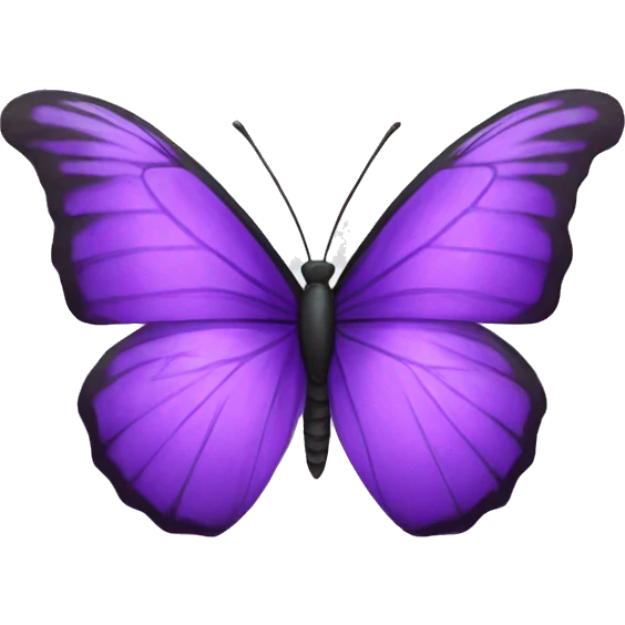 Purple butterfly emoji