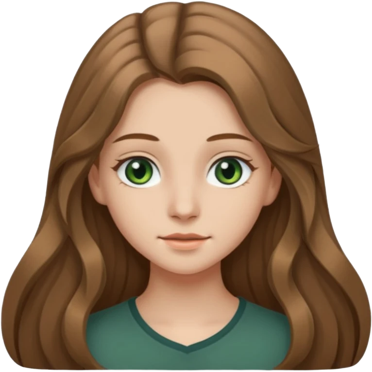 Девушка, светлая шатенка с длинами волосами, лет 18 с серо зелёными глазами по темнее emoji