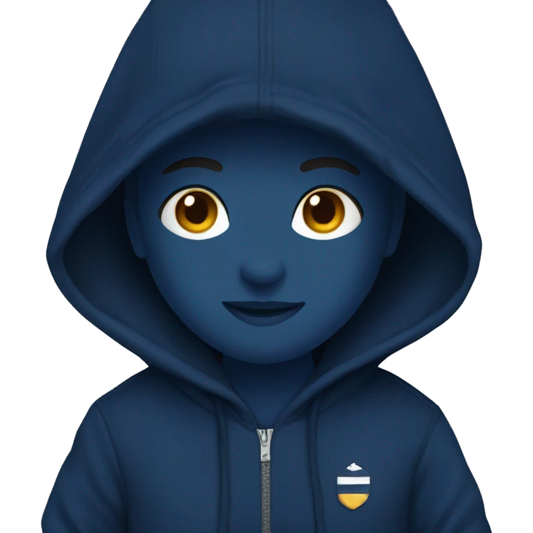 Navy blue Hoodie emoji