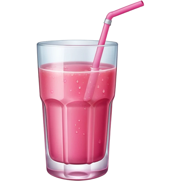 Make a glass of pink juice  emoji