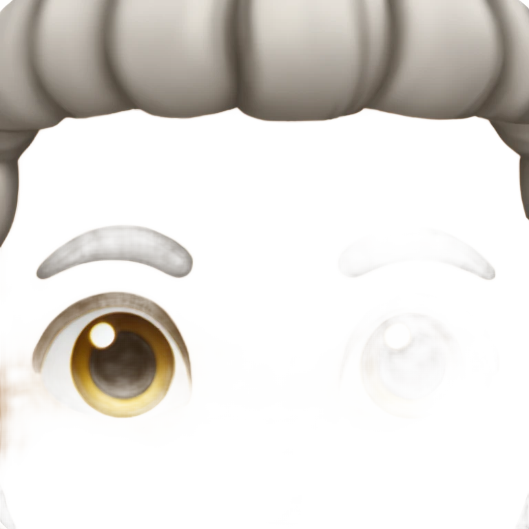 단발머리 곰 emoji