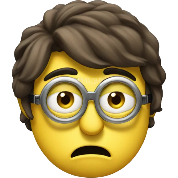A minion who is pouting  emoji