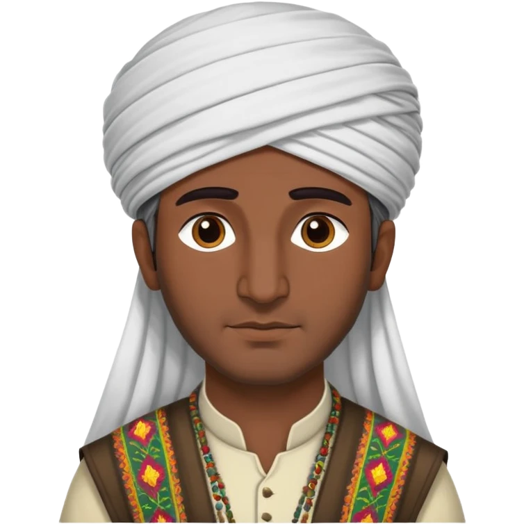Kurdish man with traditional clothes and headwear emoji