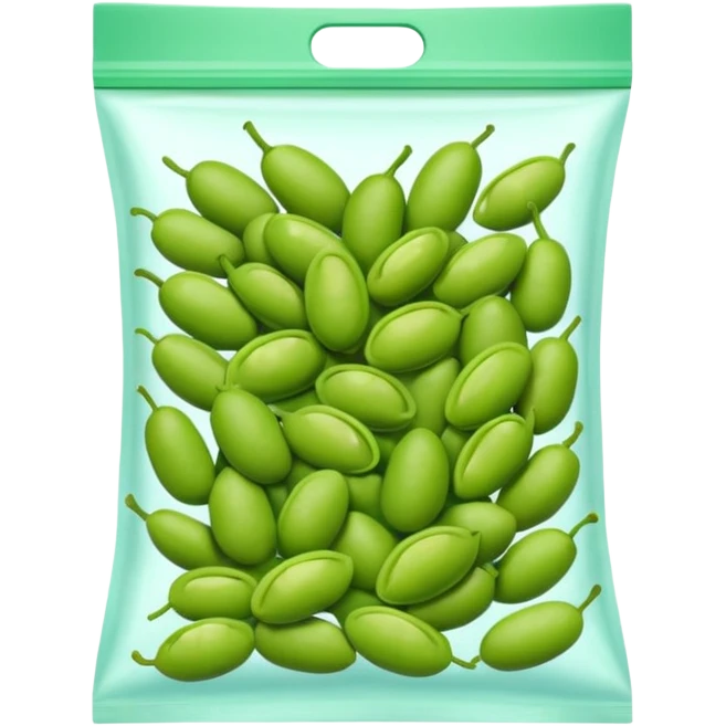 edamame snack bag simple emoji