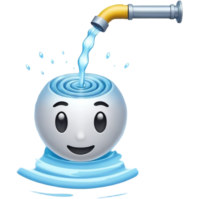 Spinning Water Drain emoji