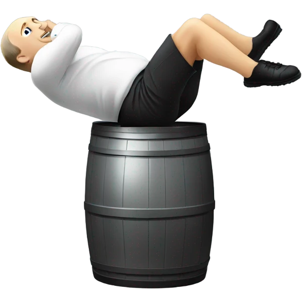 Vladimir Putin doing a keg stand  emoji