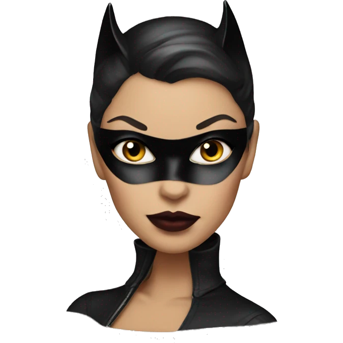 Catwoman   WITH PAINTED LIPS emoji