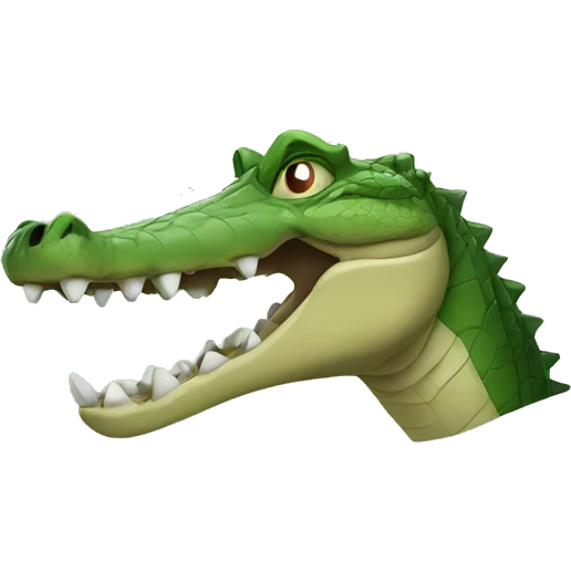 crocodile with human head emoji