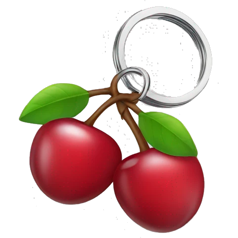 Cherry key chain  emoji