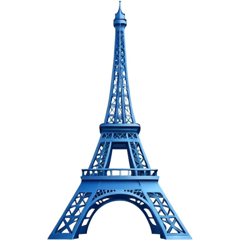 create a blue emoji of tour eiffel emoji