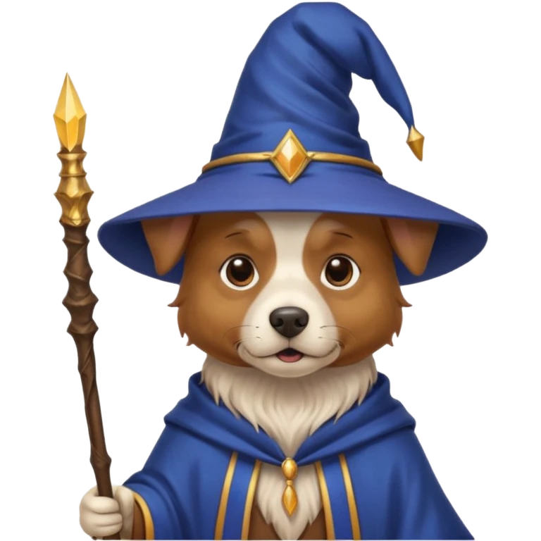 Dog wizard emoji