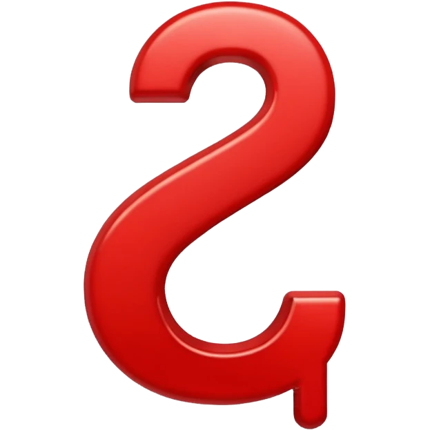 Question mark emoji in red colour  emoji